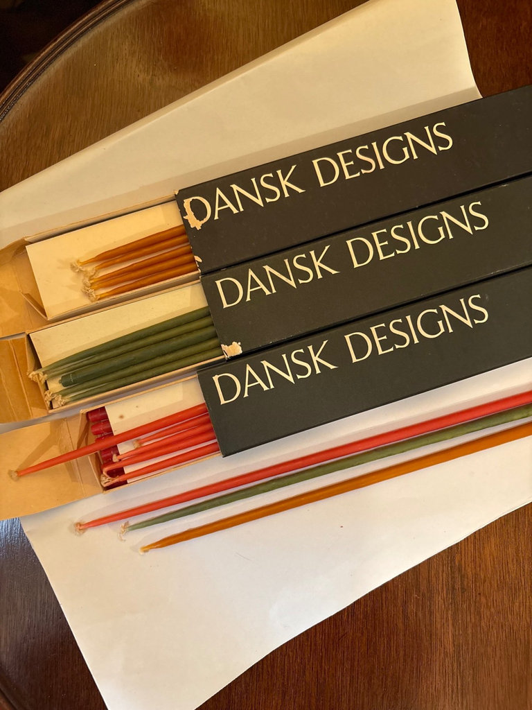 Vintage Dansk Designs Taper candles in original packaging and assorted candles - image 2 of 5