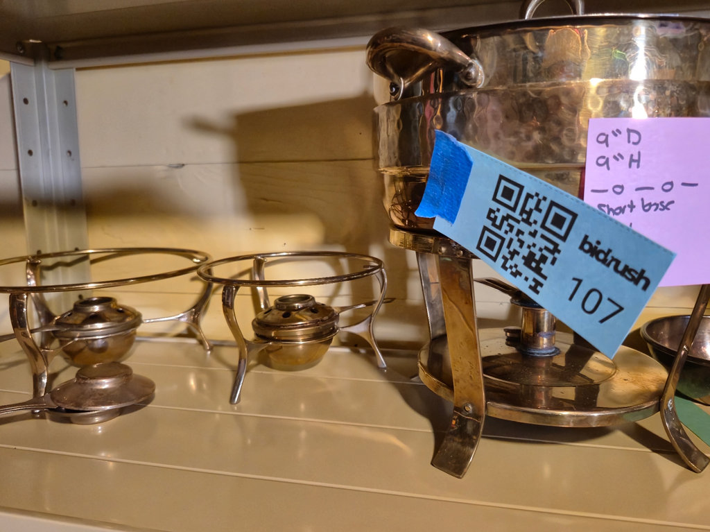 Copper and Brass Fondue Chafing Warming Pan with Lid and Burner Accessories - image 3 of 5