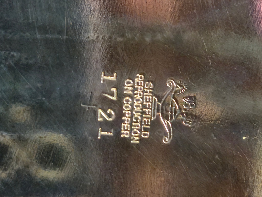 Ornate embossed silver plated serving tray - image 3 of 4