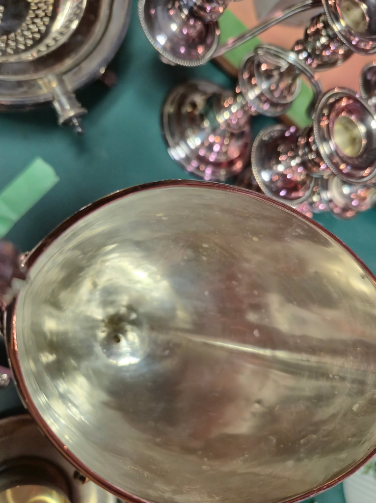 Silver-plated Samovar & teacup/saucer pieces - image 5 of 5