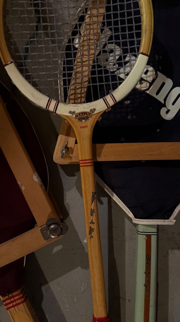 Vintage wooden tennis & squash racquets.  - image 2 of 4