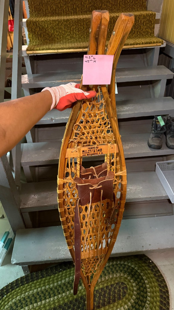 Vintage wooden snowshoe - image 3 of 4