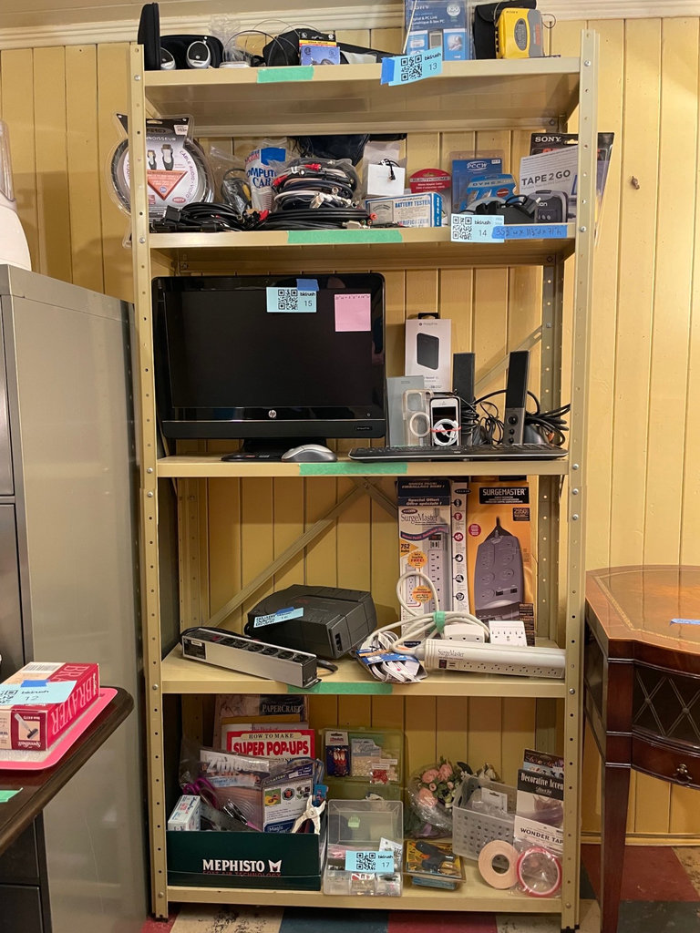 Metal shelving unit - image 1 of 4
