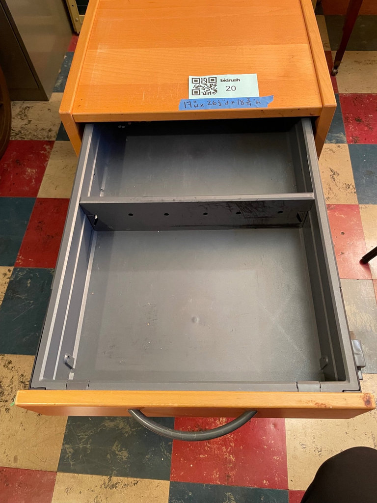 Wooden four-drawer office cabinet - image 4 of 4