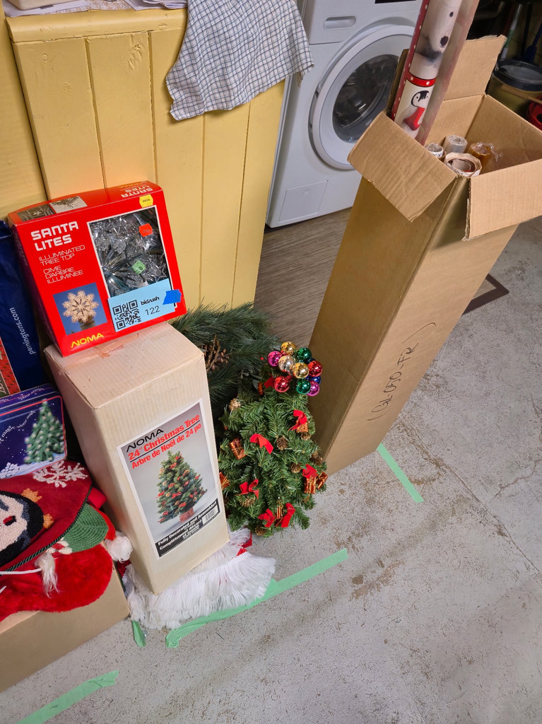 Assorted Christmas Decorations and Wrapping Paper - image 5 of 5
