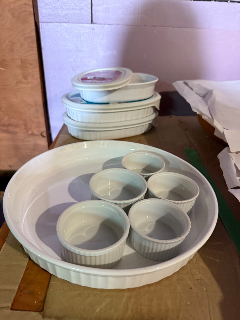 CorningWare French White bakeware set with ramekins - image 2 of 29
