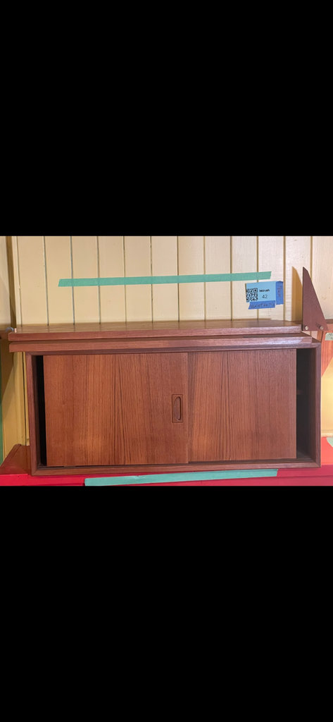 Mid-Century Modern Teak Danish MCM 1-bay shelving system wall unit - image 1 of 12