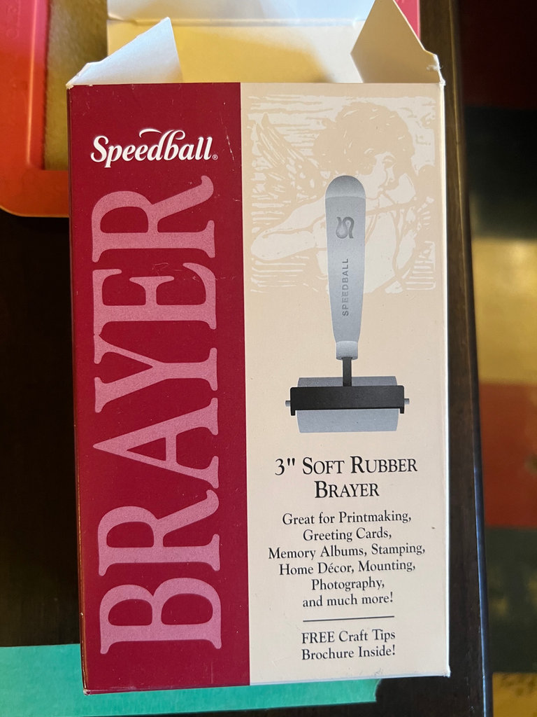 Speedball 3-inch Soft Rubber Brayer with Tray and Original Box - image 2 of 6