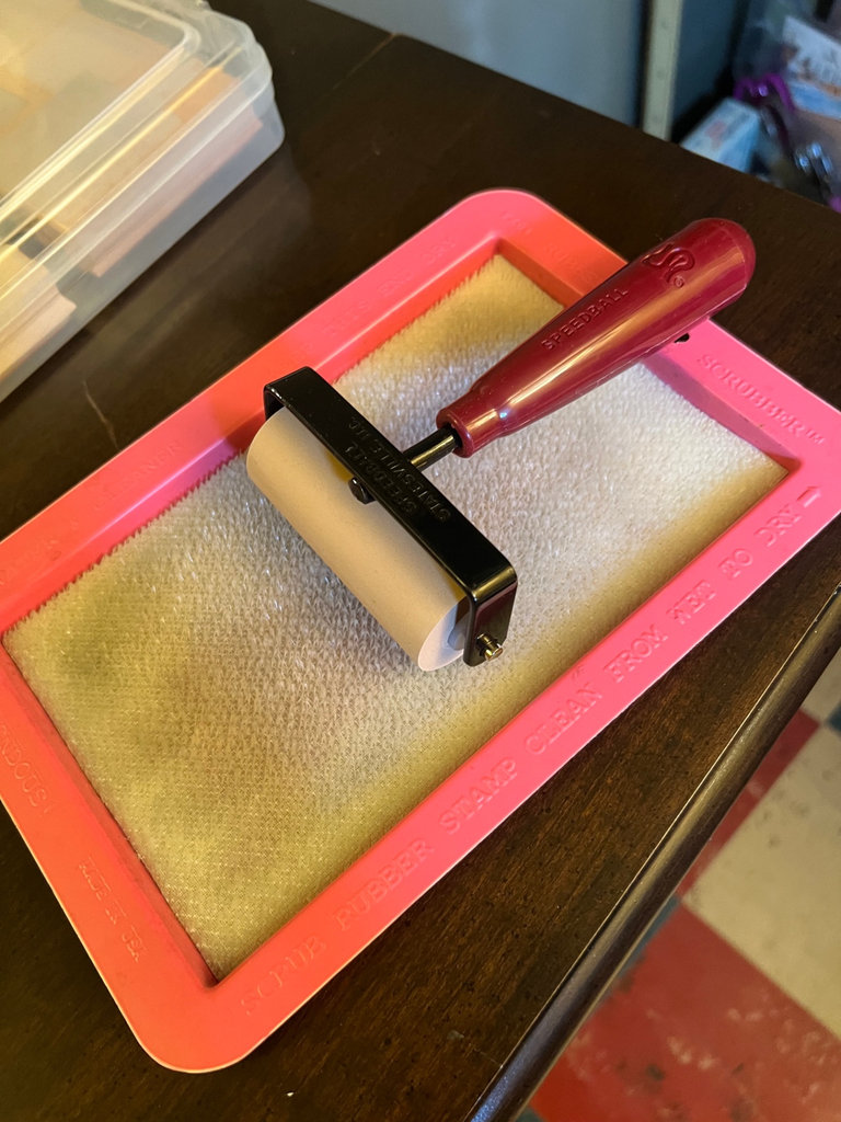 Speedball 3-inch Soft Rubber Brayer with Tray and Original Box - image 3 of 6