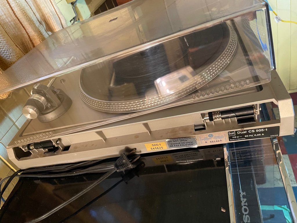 Vintage Dual CS 505-1 Turntable with Accessories and Sony Cabinet - image 13 of 17