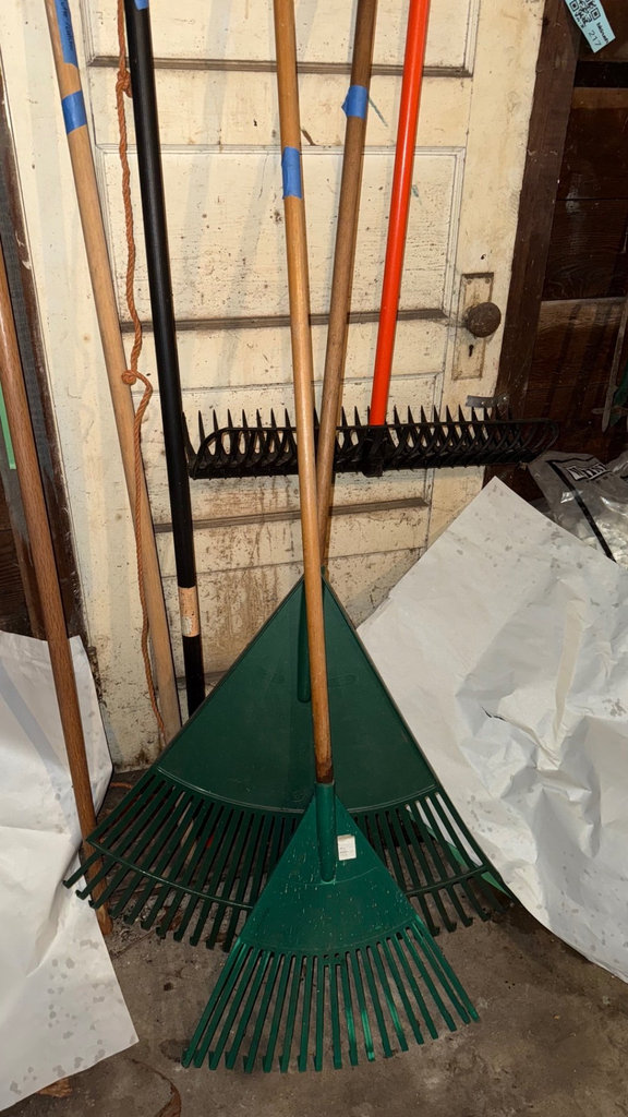 Assorted garden tools and rakes - image 5 of 5