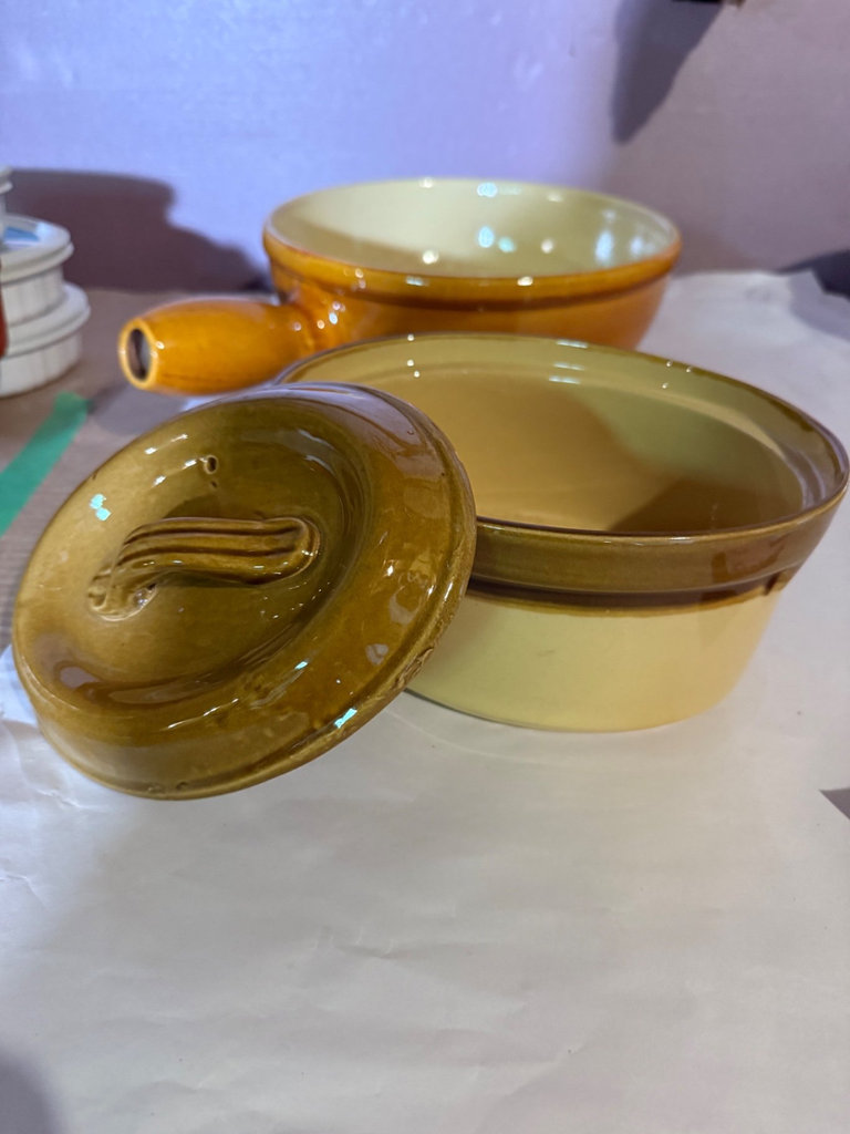 Vintage Stoneware Fondue Pot & Casserole - image 11 of 19