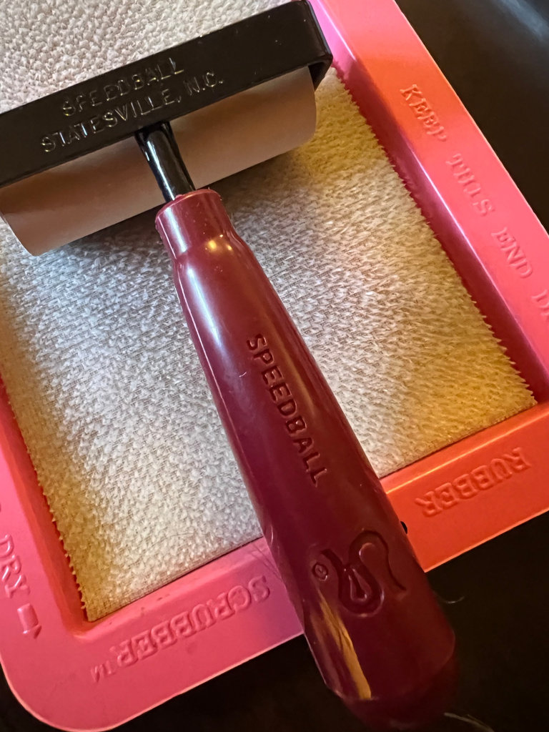 Speedball 3-inch Soft Rubber Brayer with Tray and Original Box - image 5 of 6