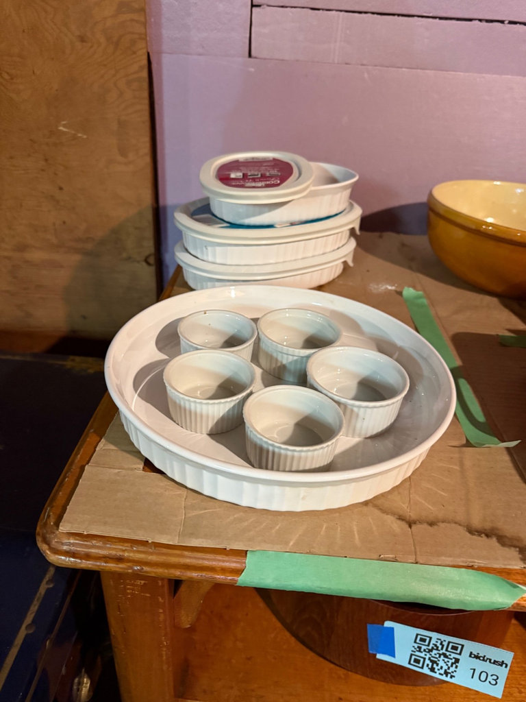 CorningWare French White bakeware set with ramekins - image 1 of 29