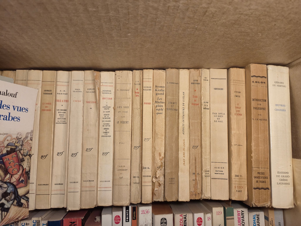 Boxed collection of French-language books - image 1 of 3