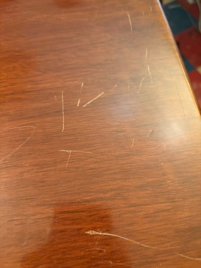 Pedestal wooden table with broken leg - image 6 of 8