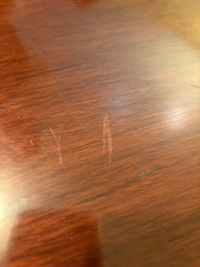 Pedestal wooden table with broken leg - image 7 of 8