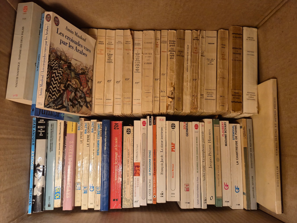 Boxed collection of French-language books - image 3 of 3