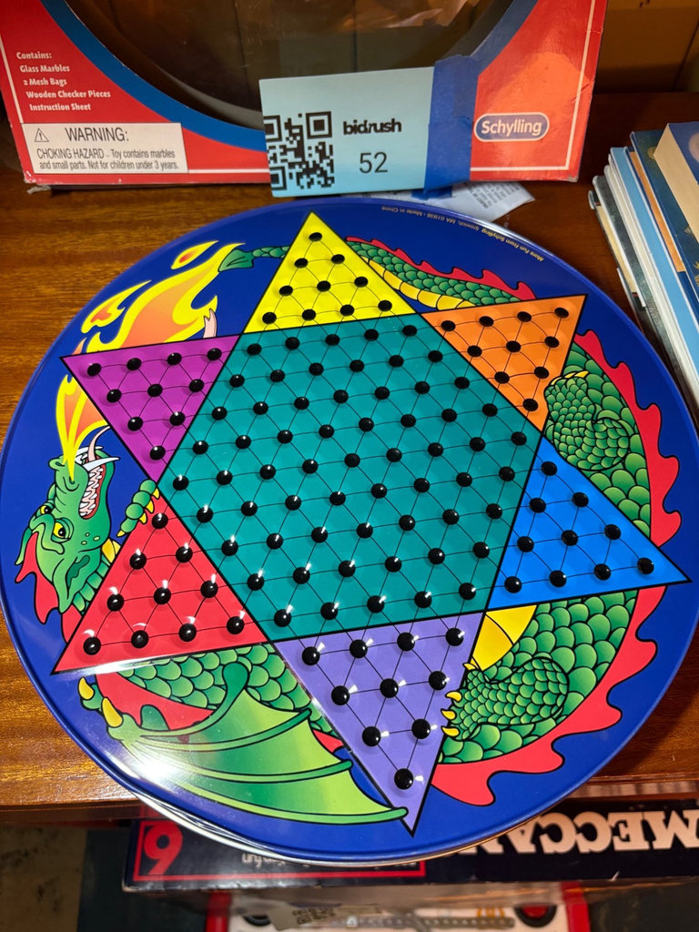 Chinese Checkers & Checkers game set with marbles and Children's books - image 1 of 6