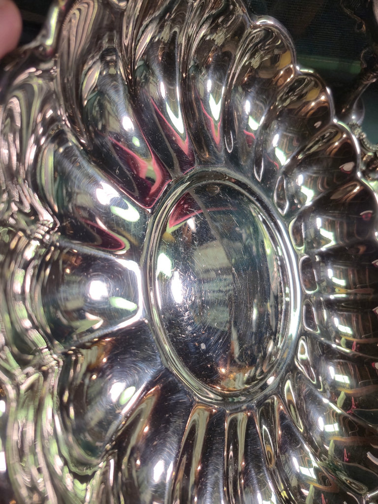 Engraved silver plated and brass tableware set - image 4 of 13