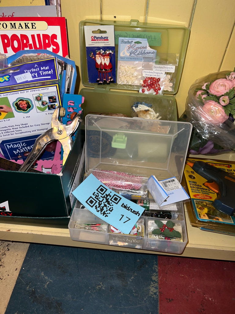 Assorted Craft Supplies and Papercraft Books - image 1 of 7