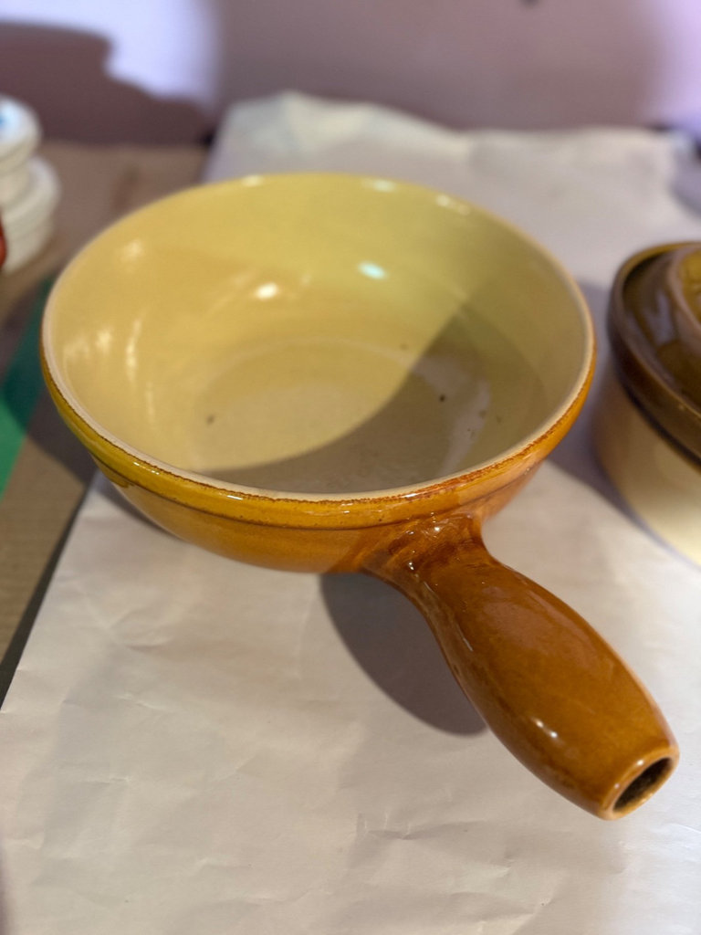 Vintage Stoneware Fondue Pot & Casserole - image 3 of 19