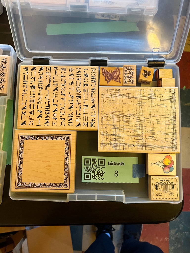 Assorted wooden rubber stamps 2 - image 1 of 4