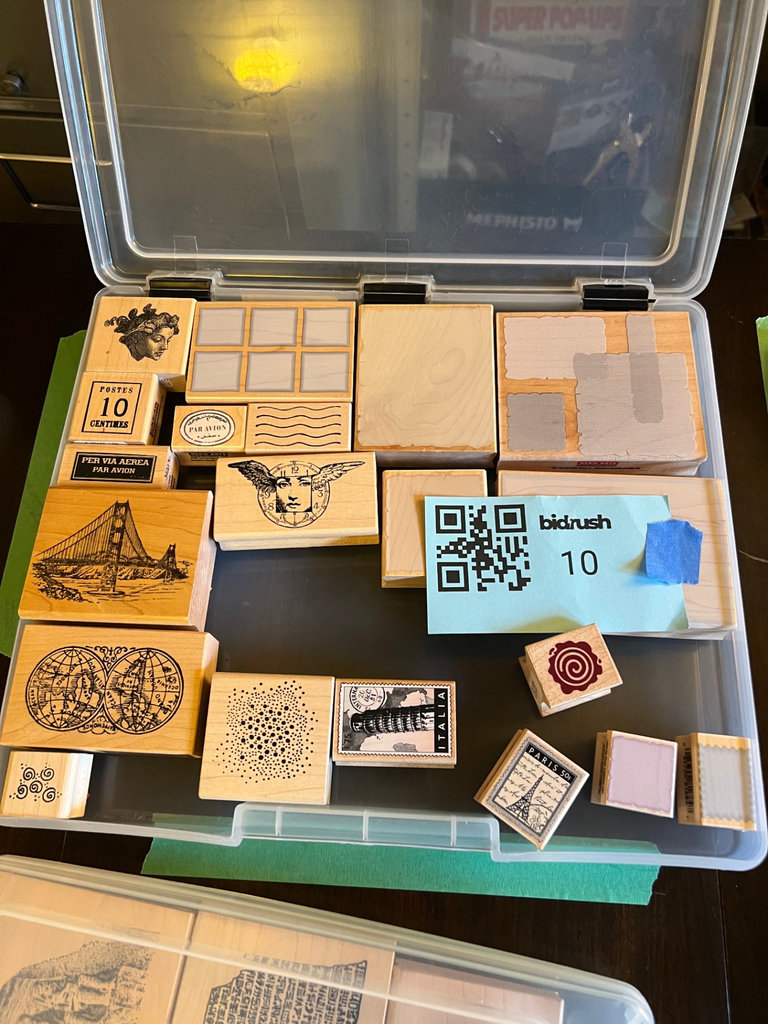 Assorted Wooden Rubber Stamps 4 - image 1 of 4