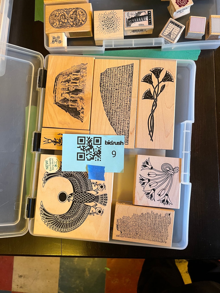 Assorted Wooden Rubber Stamps 3 - image 1 of 4