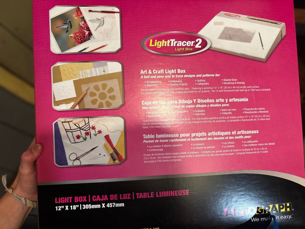 LightTracer 2 Light Box and smaller light box with Power Cord and Packaging - image 4 of 8