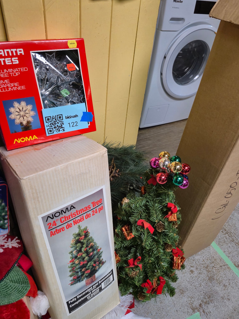 Assorted Christmas Decorations and Wrapping Paper - image 1 of 5