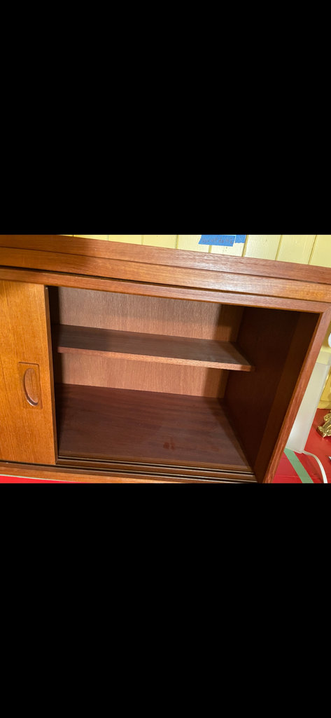 Mid-Century Modern Teak Danish MCM 1-bay shelving system wall unit - image 2 of 12