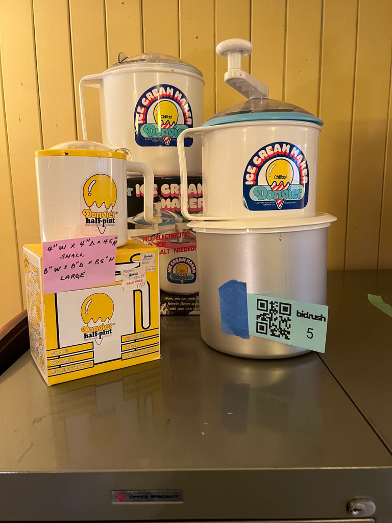 Donvier Ice Cream Maker collection with accessories - image 1 of 10