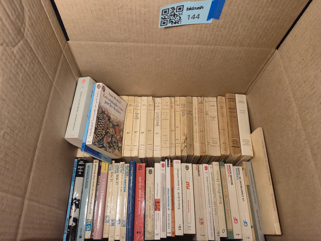 Boxed collection of French-language books - image 2 of 3