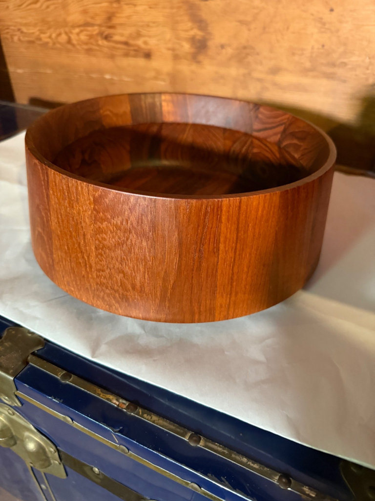 Danish Designs TEAK wooden round bowl - image 1 of 10