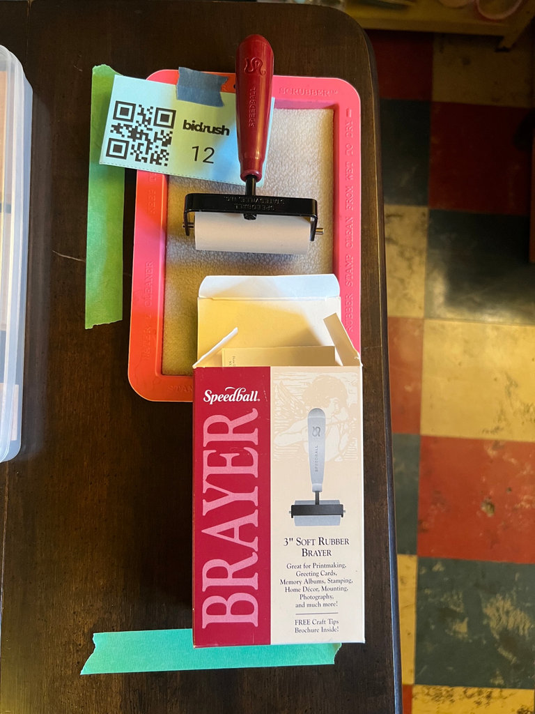 Speedball 3-inch Soft Rubber Brayer with Tray and Original Box - image 1 of 6