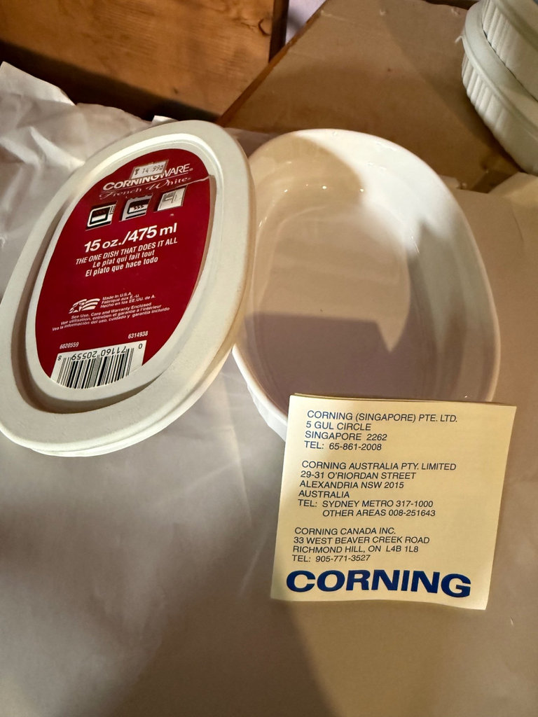 CorningWare French White bakeware set with ramekins - image 21 of 29