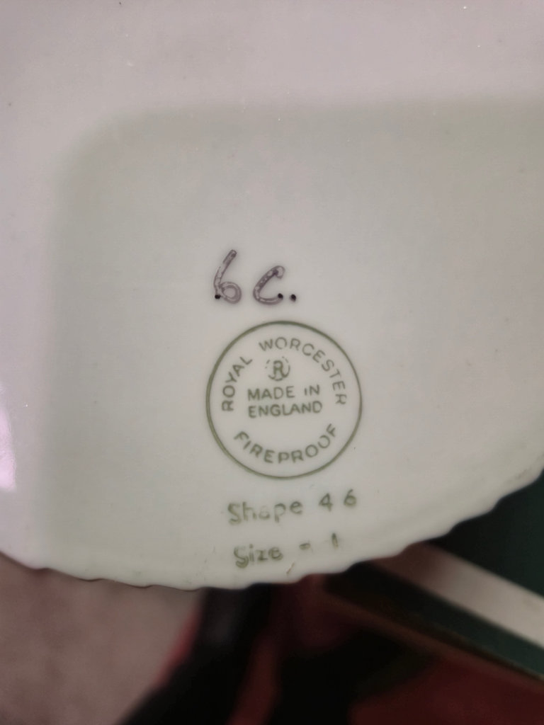 Hand-painted French porcelain serving dish & Royal Worchester casseroles - image 3 of 5
