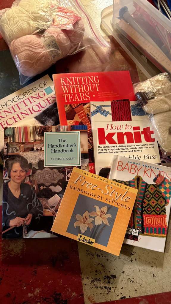 Knitting books, yarn, and supplies - image 2 of 5