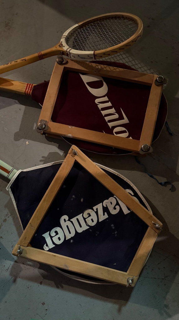 Vintage wooden tennis & squash racquets.  - image 4 of 4