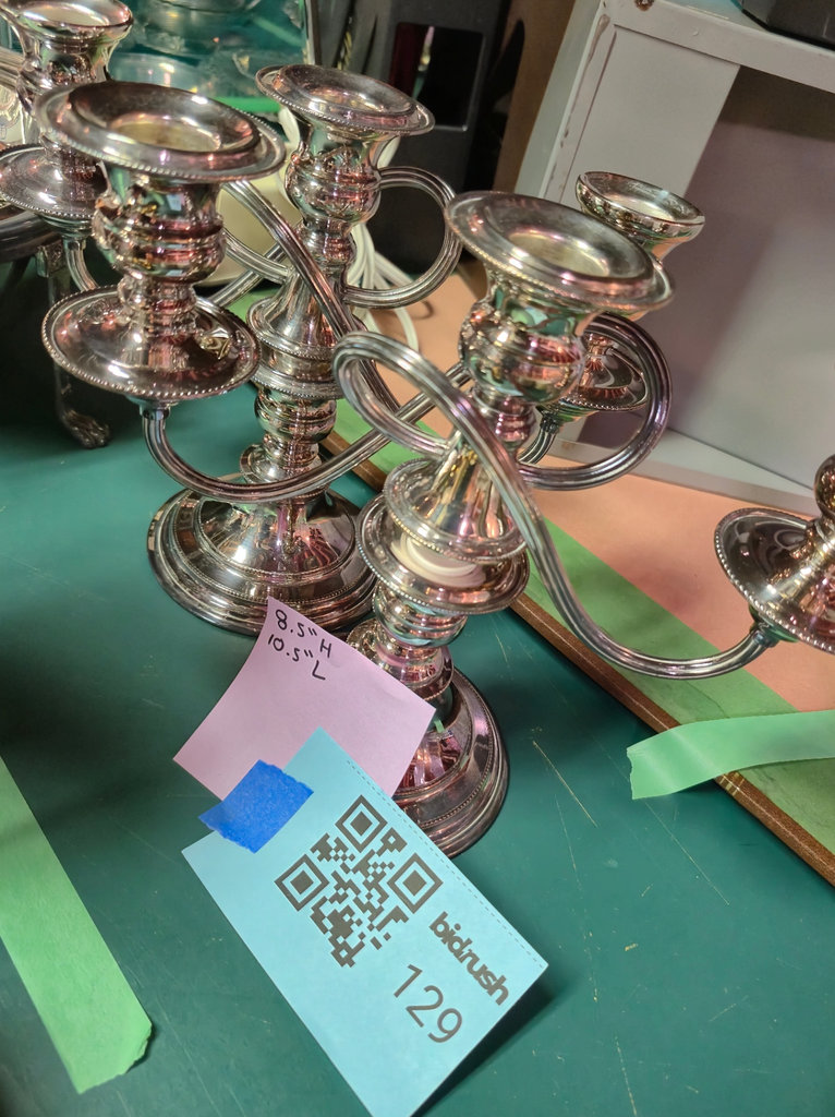Silverplated Candelabrum - pair - image 1 of 2