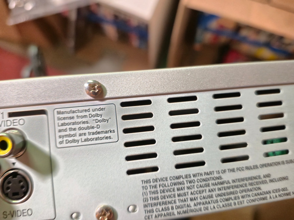 Toshiba DVD recorder with DVD collection and video head cleaner - image 6 of 7