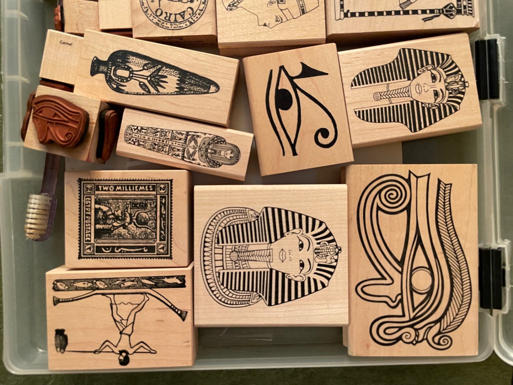 Assorted Wooden Rubber Stamps 7 - Egyptian - image 4 of 4