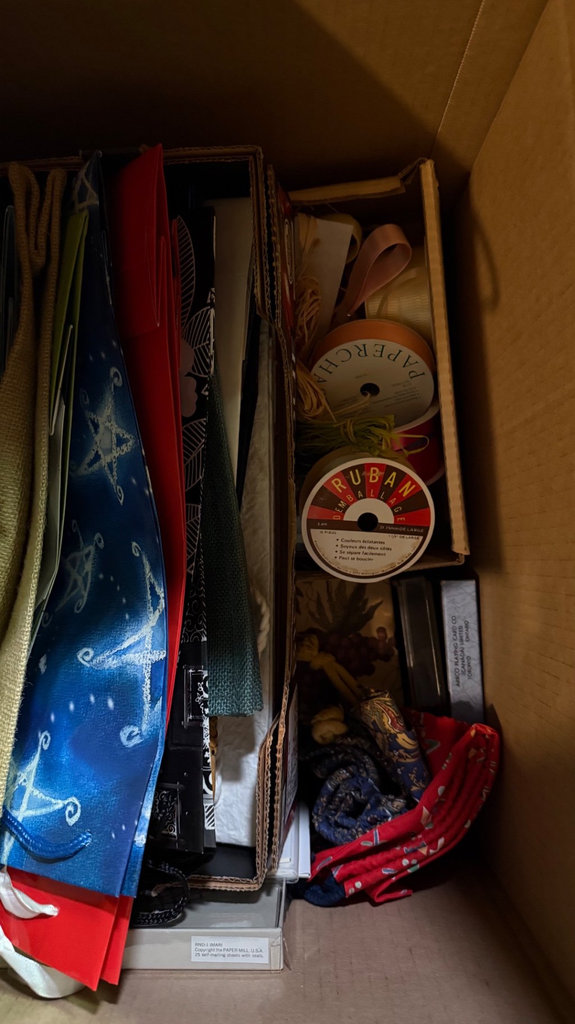 Assorted gift bags, cards, and wrapping supplies - image 2 of 4