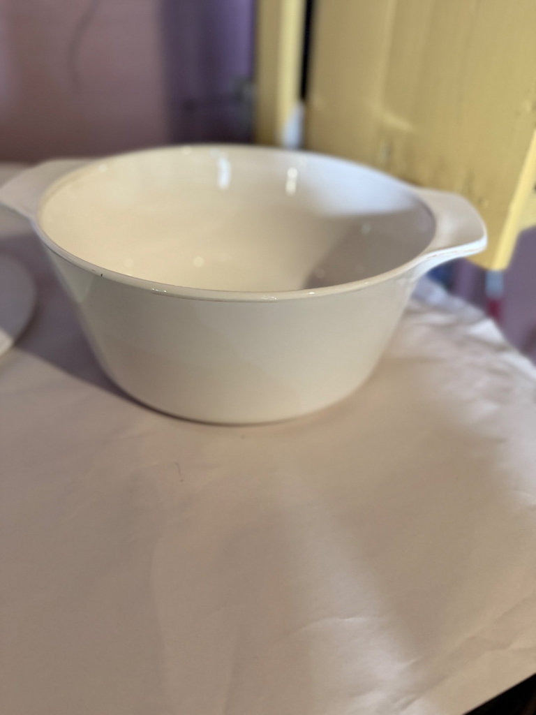 Vintage MCM Mid-Century White Corning Ware Buffet Server Set with Lids - image 7 of 20