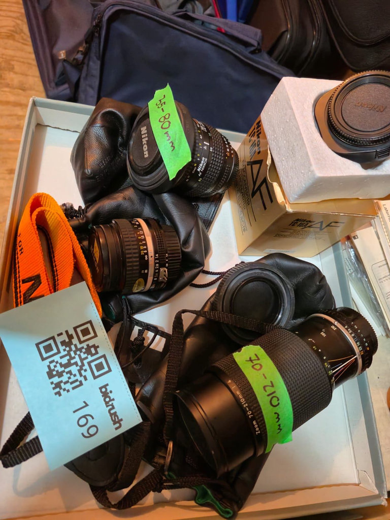 Nikon camera lenses and TC-16A teleconverter - image 1 of 5