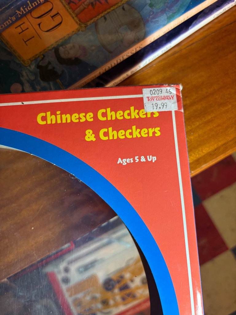 Chinese Checkers & Checkers game set with marbles and Children's books - image 2 of 6