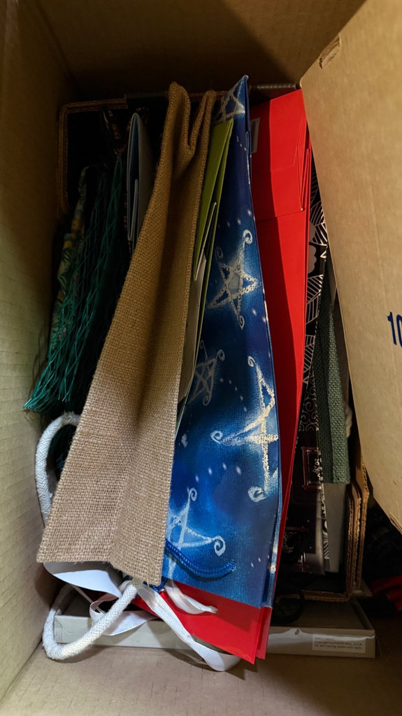 Assorted gift bags, cards, and wrapping supplies - image 3 of 4