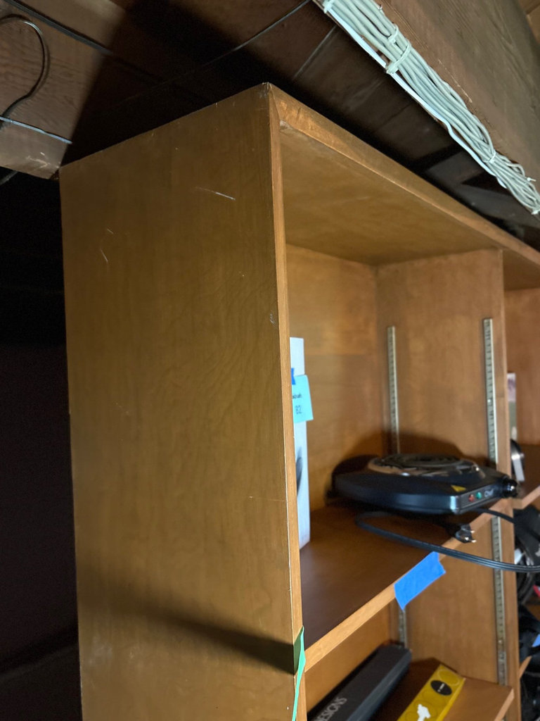 Wooden shelving unit - image 2 of 6