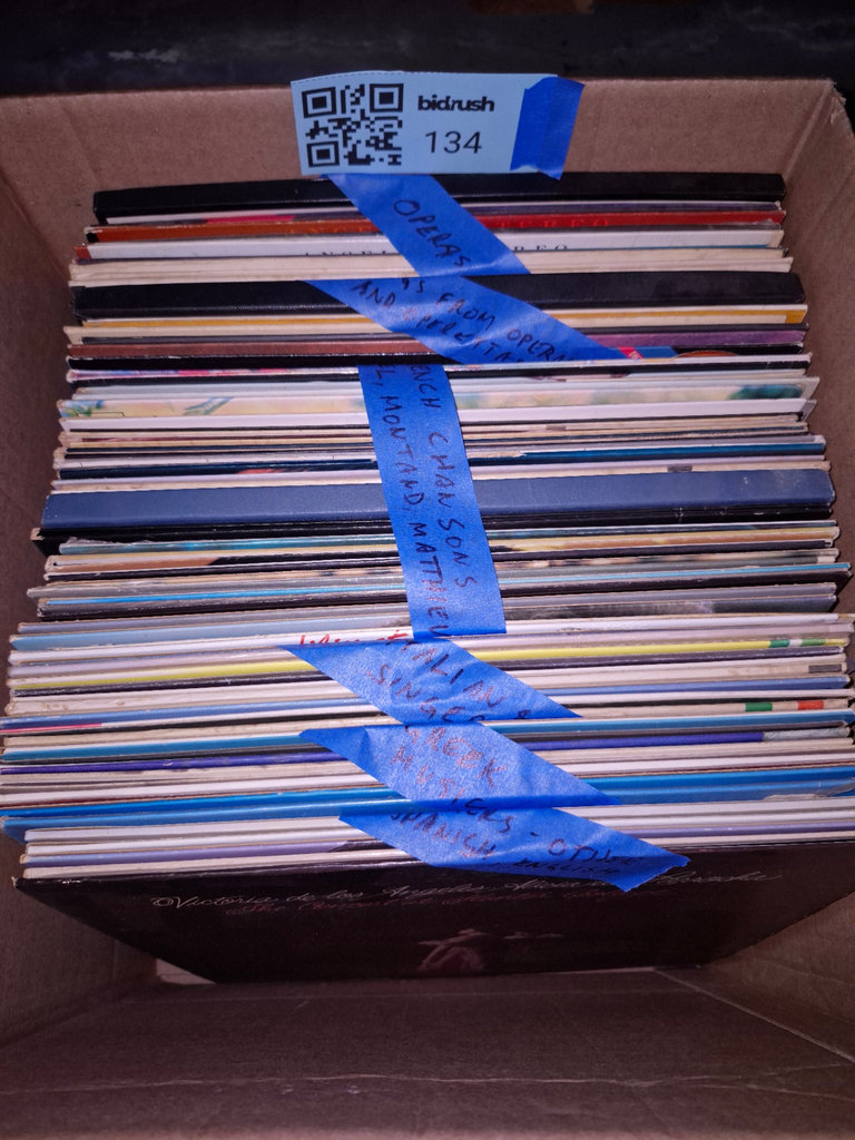 Stack of vinyl records  - image 2 of 2
